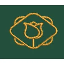 Gilded Rose Frame Embroidery Design