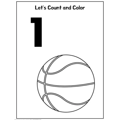 Let’s Count and Color Number Worksheets