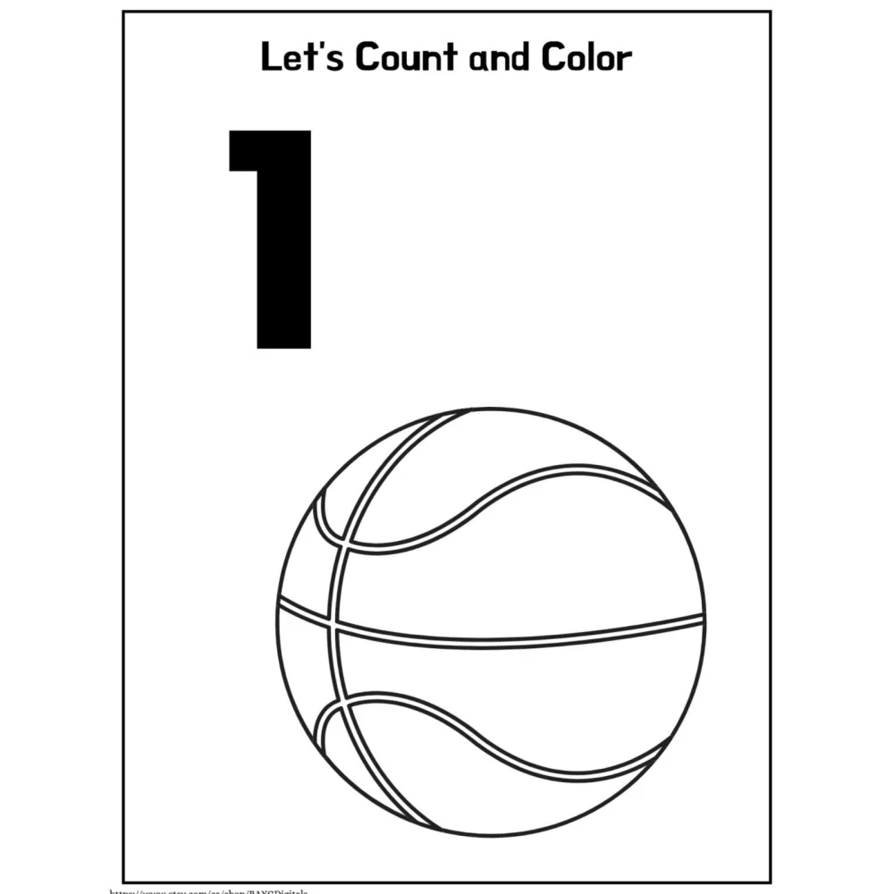Let’s Count and Color Number Worksheets