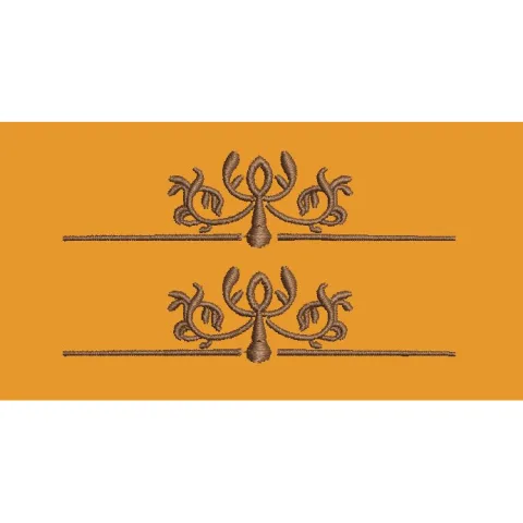 Ornamental Floral Divider Embroidery Design