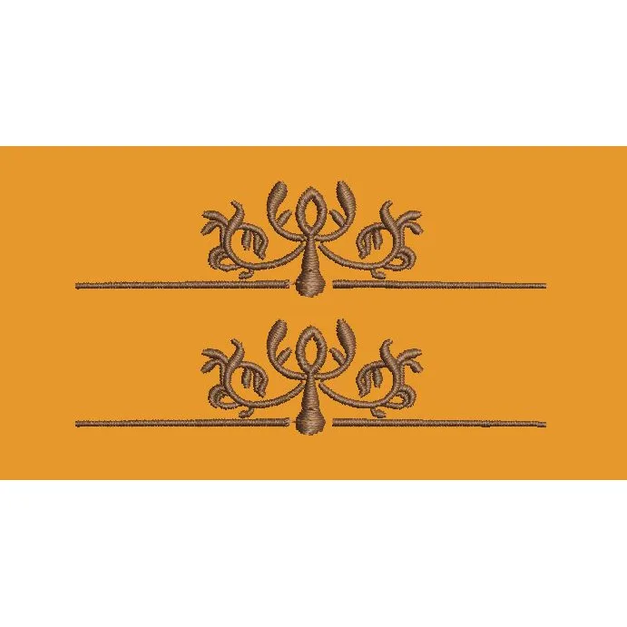 Ornamental Floral Divider Embroidery Design