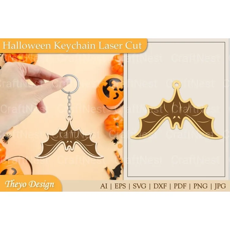 Halloween Keychain SVG Bundle