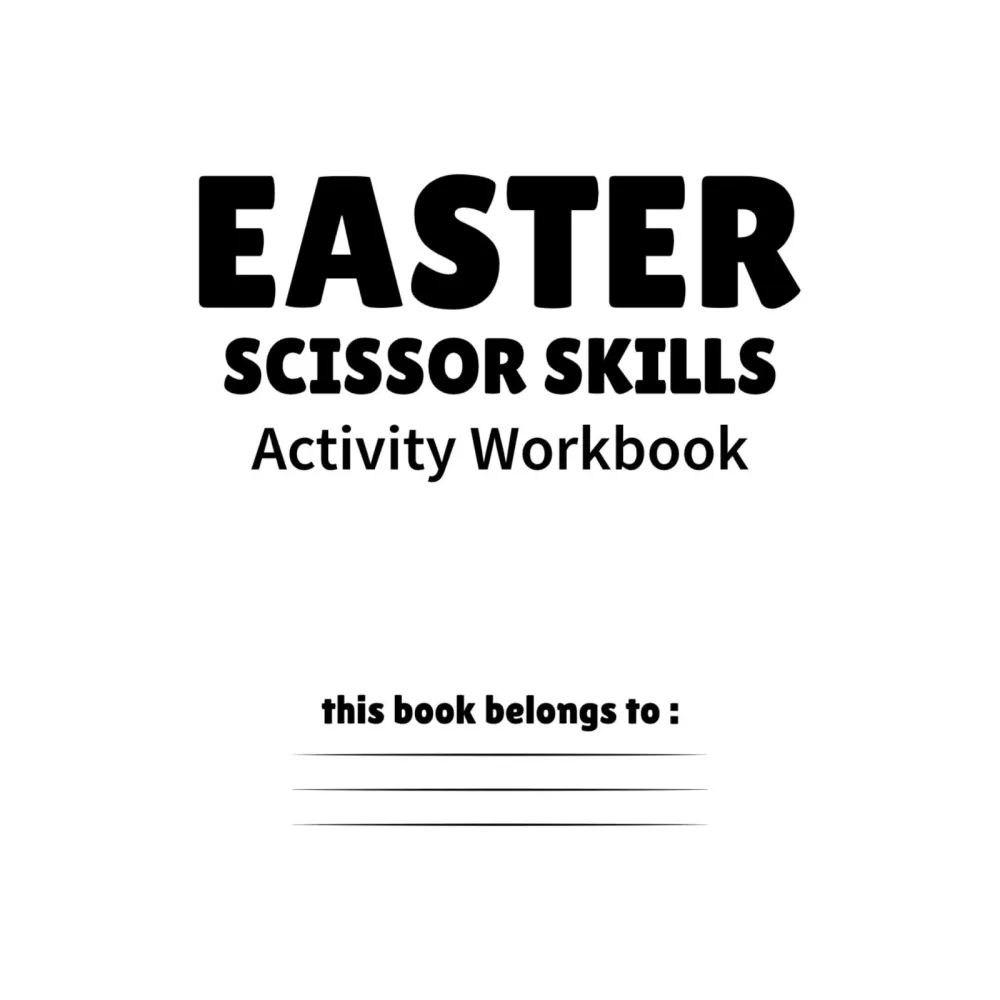 Easter Scissor Skills Cutting Activity Workbook