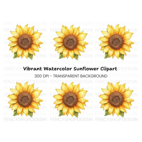 Vibrant Sunflower Clipart Bundle