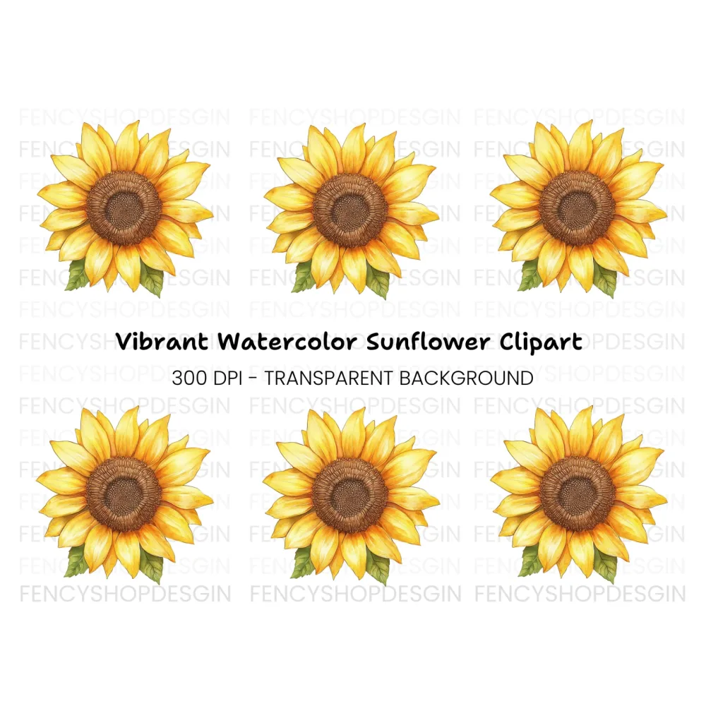 Vibrant Sunflower Clipart Bundle