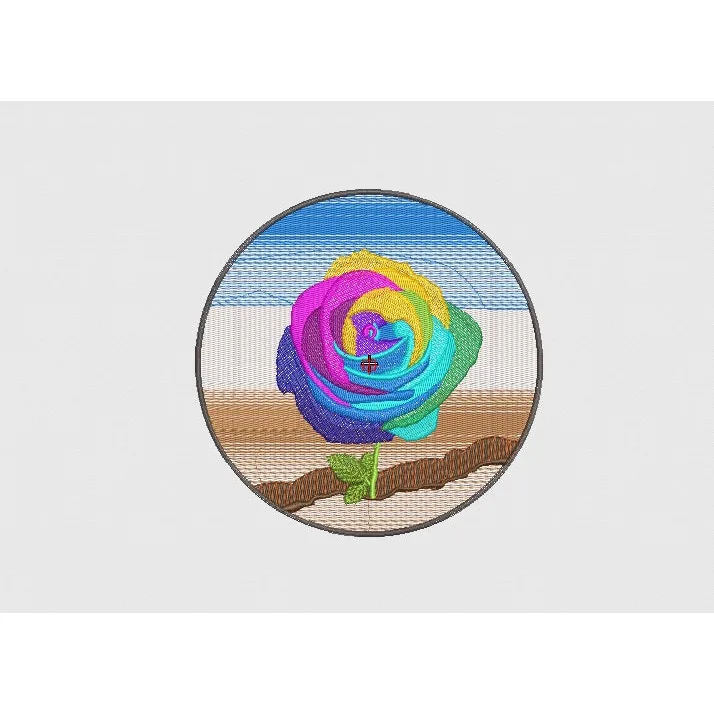 Rose Embroidery Design