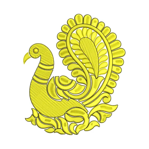Peacock Embroidery Design