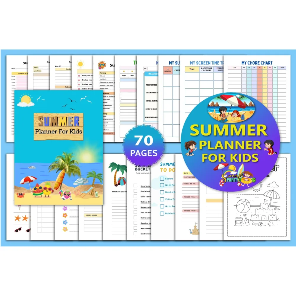 Summer Kids Planner