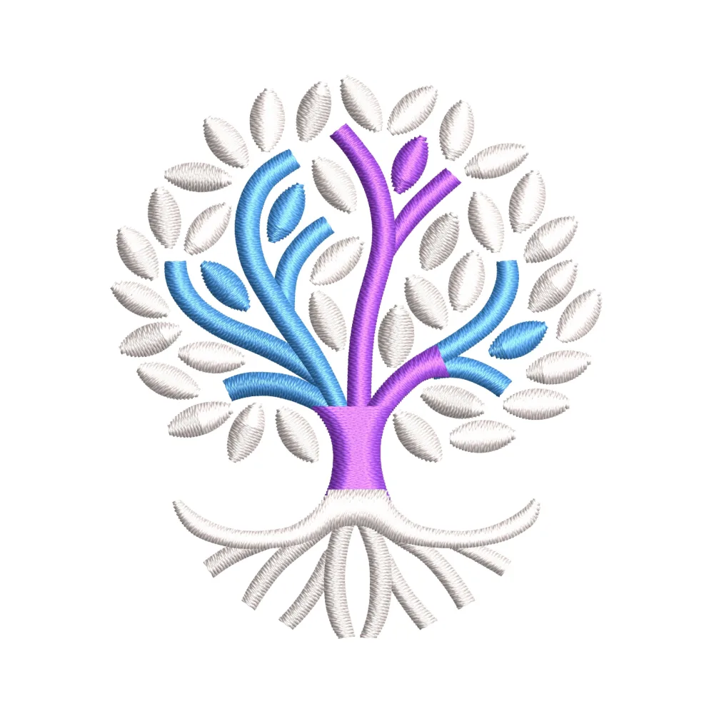 Root Plant Embroidery Design