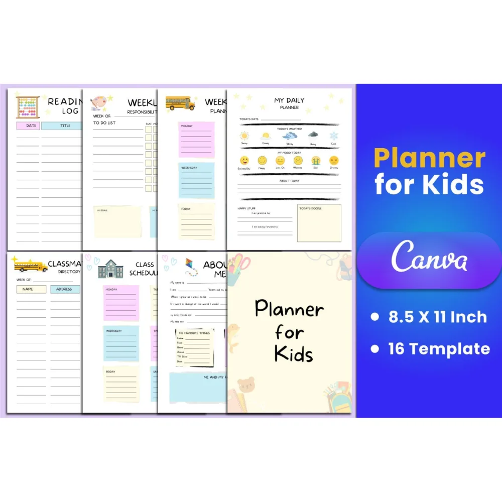 Kids Planner: Organize and Inspire