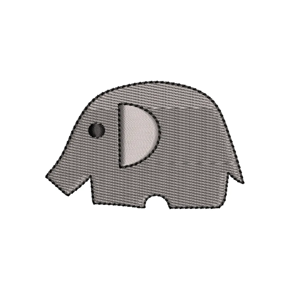 Baby Elephant Embroidery Design