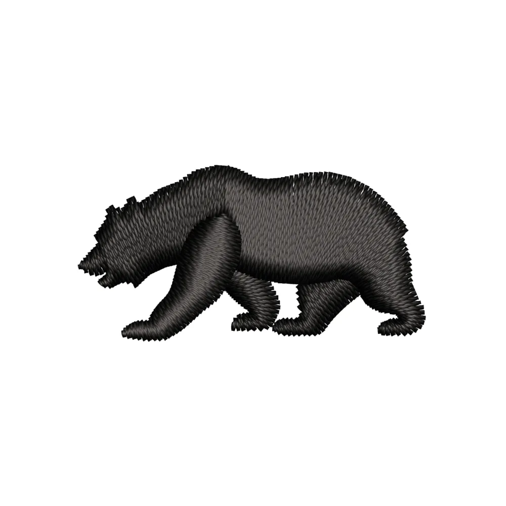 Hungry Bear Embroidery Design