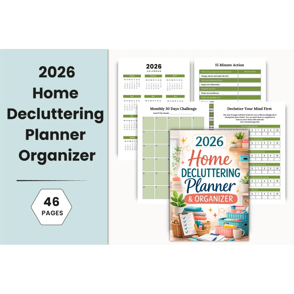 Home Decluttering Planner