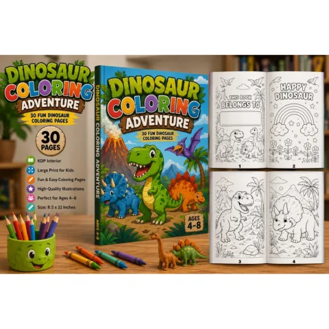 Dinosaur Coloring Adventure