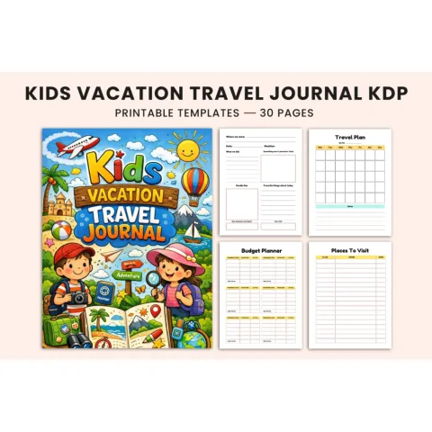 Kids Vacation Travel Journal