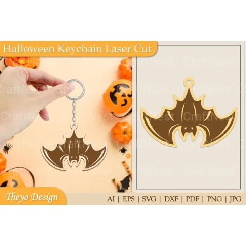 Halloween Keychain SVG
