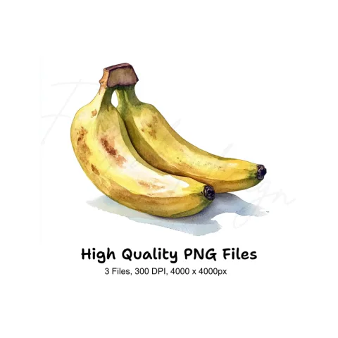 Banana Clipart Bundle