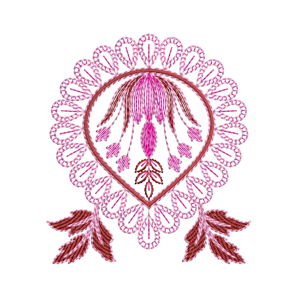 Stitch Art Symmetry Embroidery Design