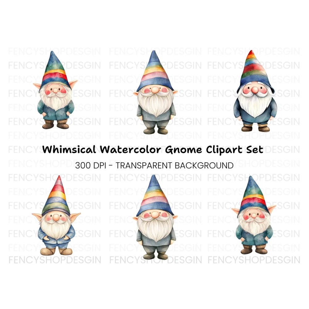Gnomes Clipart Bundle