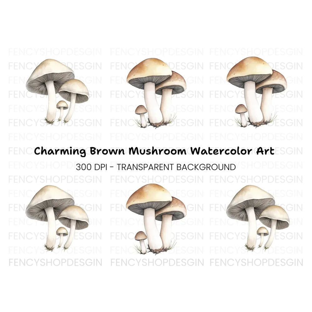 Mushroom Clipart Bundle