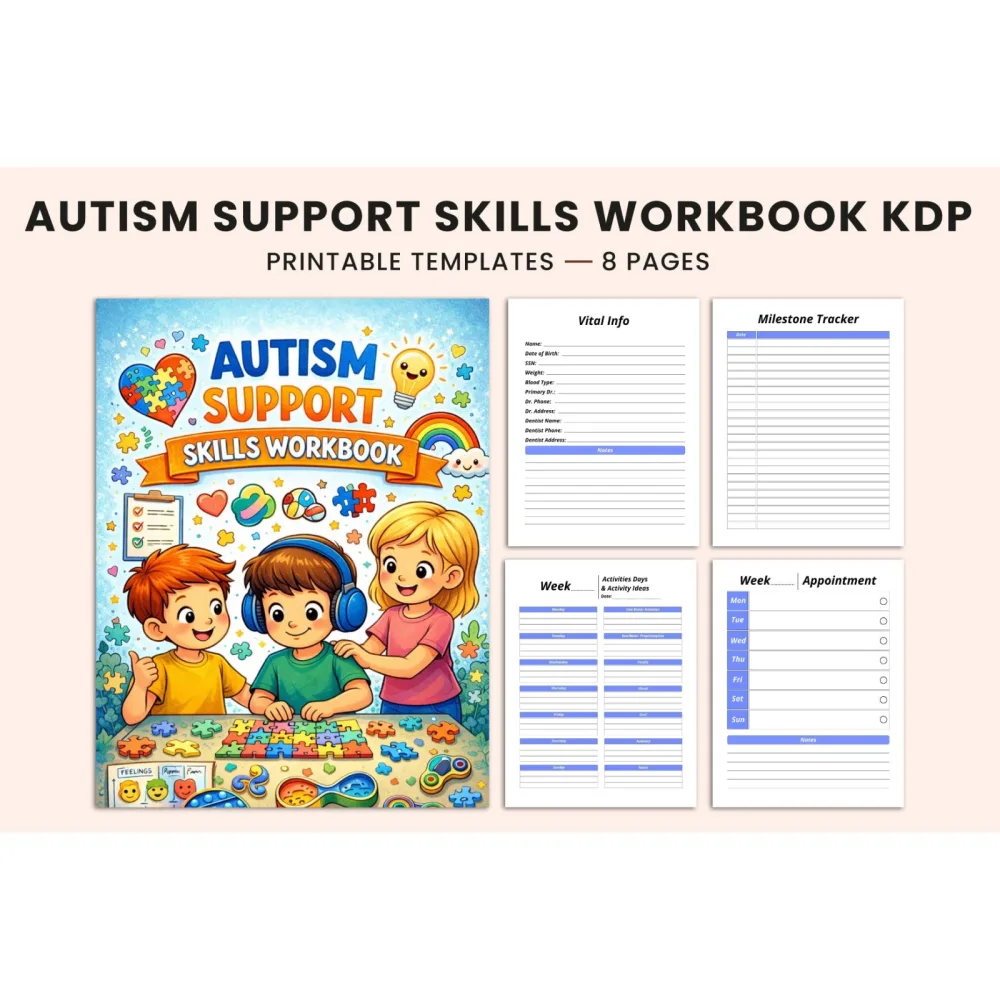 Autism Support Skills Workbook