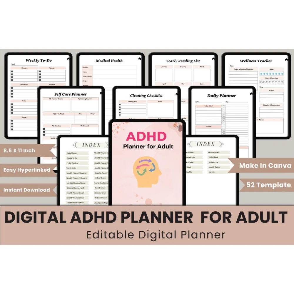 ADHD Adult Planner