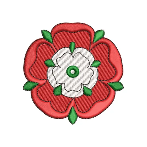 Flower Checker Embroidery Design