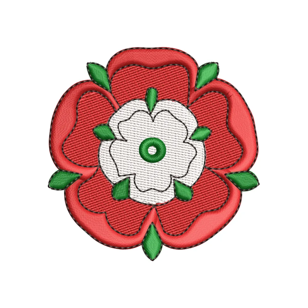 Flower Checker Embroidery Design