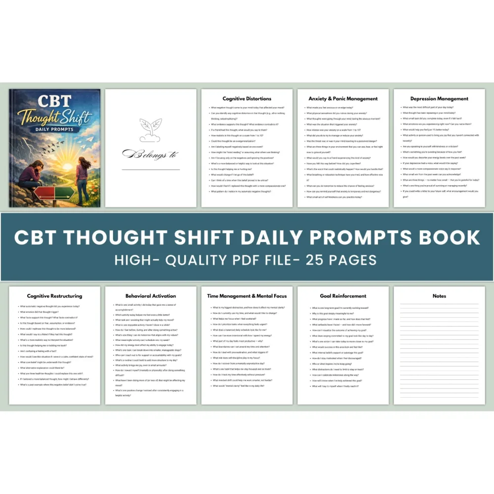 CBT Thought Shift Daily Prompts