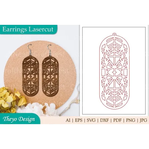 Lasercut Earrings SVG Bundle