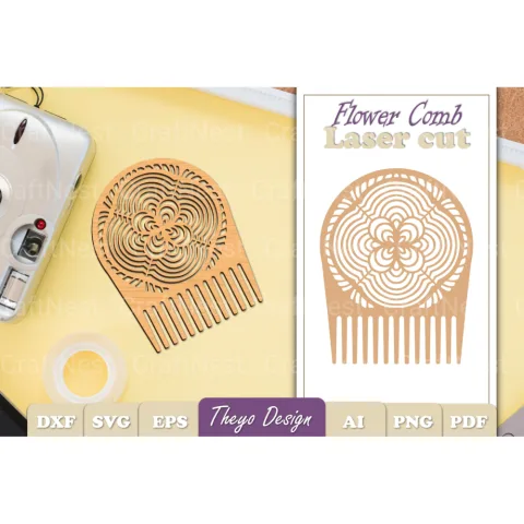Comb Flower SVG Bundle