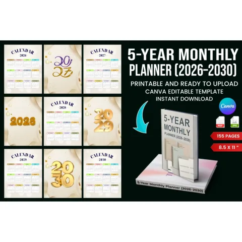Yearly Monthly Planner