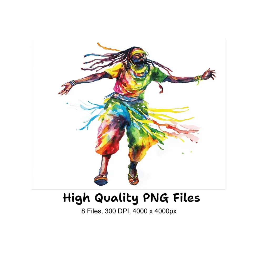 Vibrant Dancers Clipart Bundle