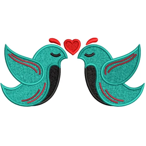 Sparrows Embroidery Design