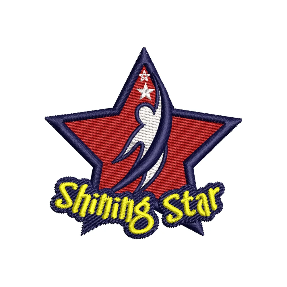 Shining Star Embroidery Design