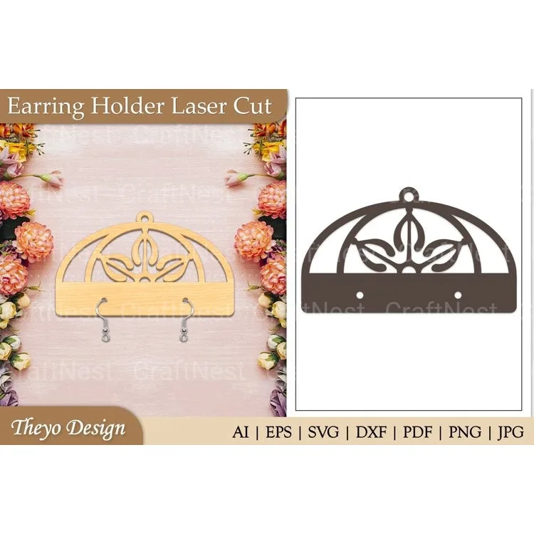 Earrings Flower SVG Bundle