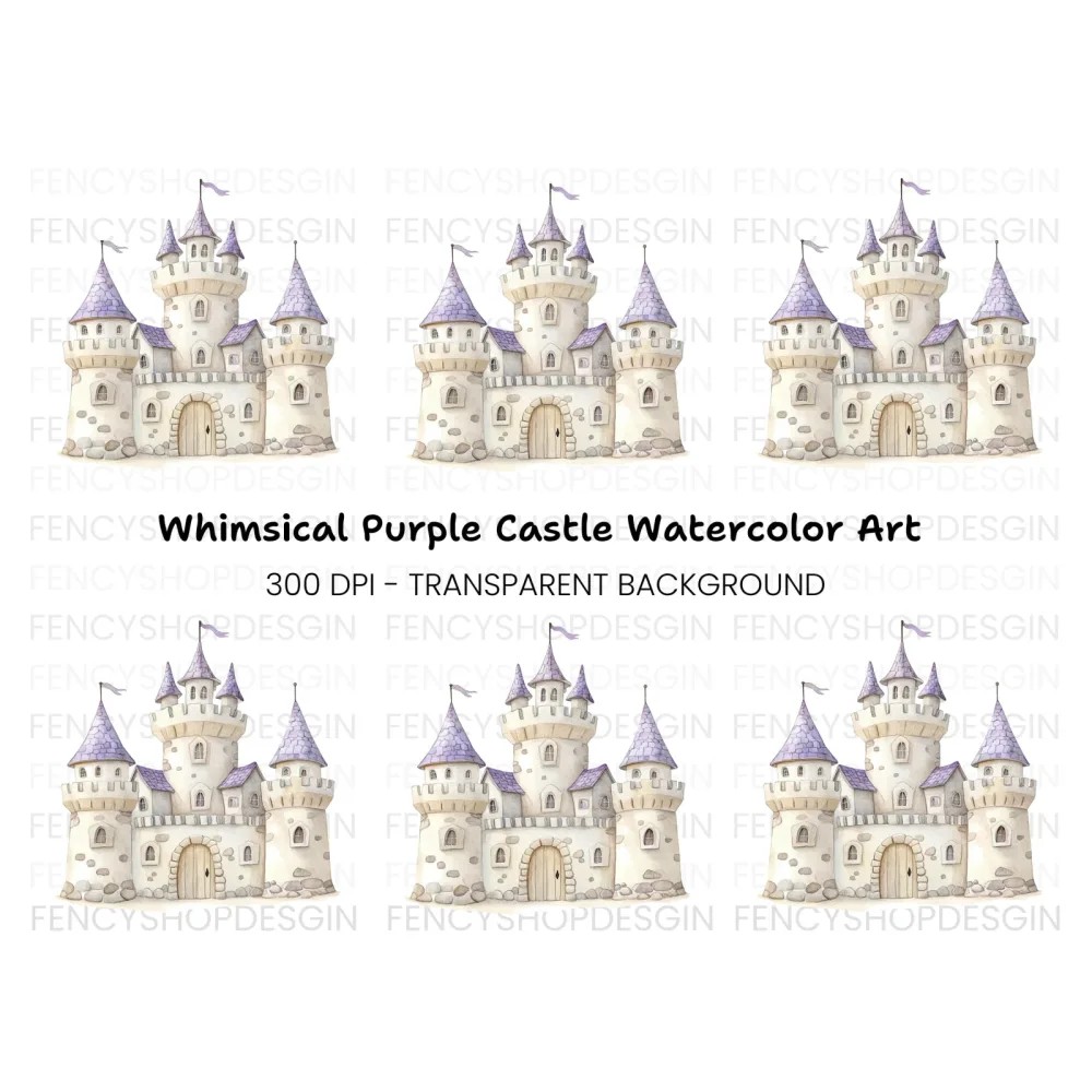 Fantasy Castle Clipart Bundle