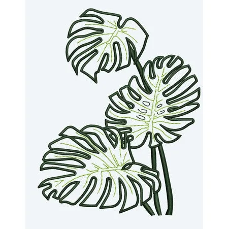 Leaf Embroidery Design