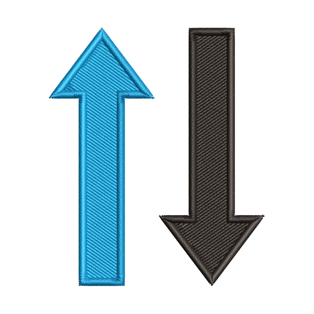 Up Down Embroidery Design