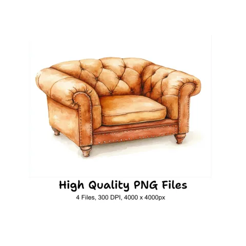 Elegant Armchair Clipart Bundle