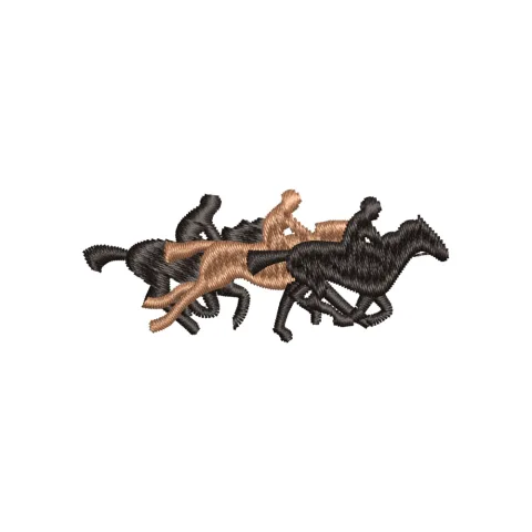Running Horses Embroidery Design