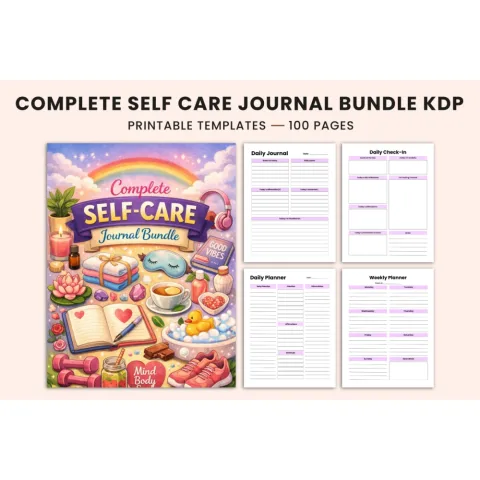 Complete Self Care Journal for Personal Growth