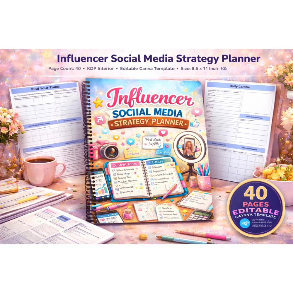 Influencer Social Media Strategy Planner