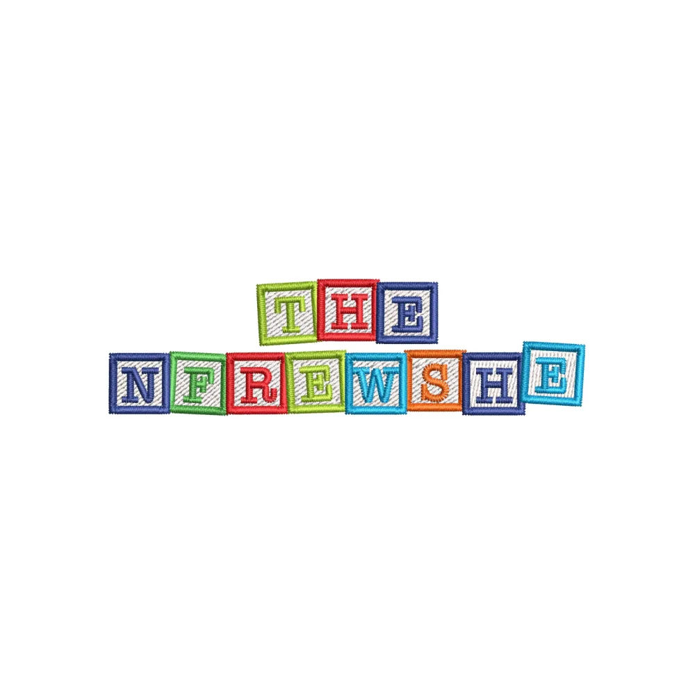 Multi Letters Embroidery Design