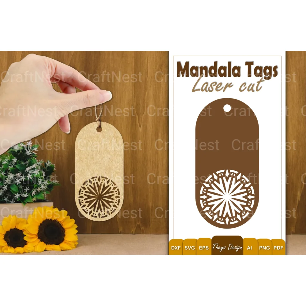 Mandala Tags SVG Bundle Collection