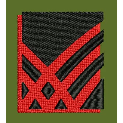 Geometric Abstract Patch Embroidery Design
