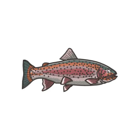 Ocean Fish Embroidery Design