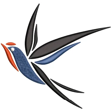 Sparrow Embroidery Design