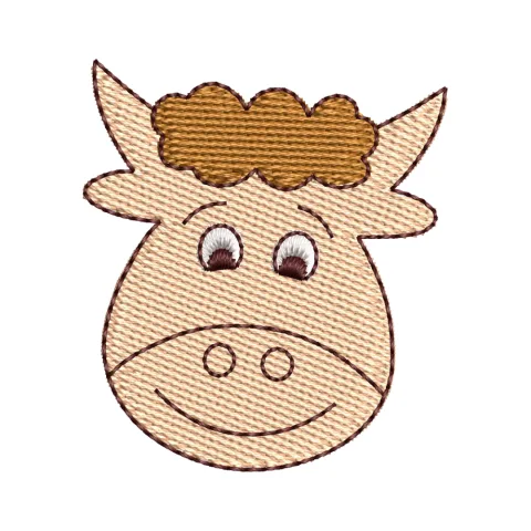 Bull Embroidery Design