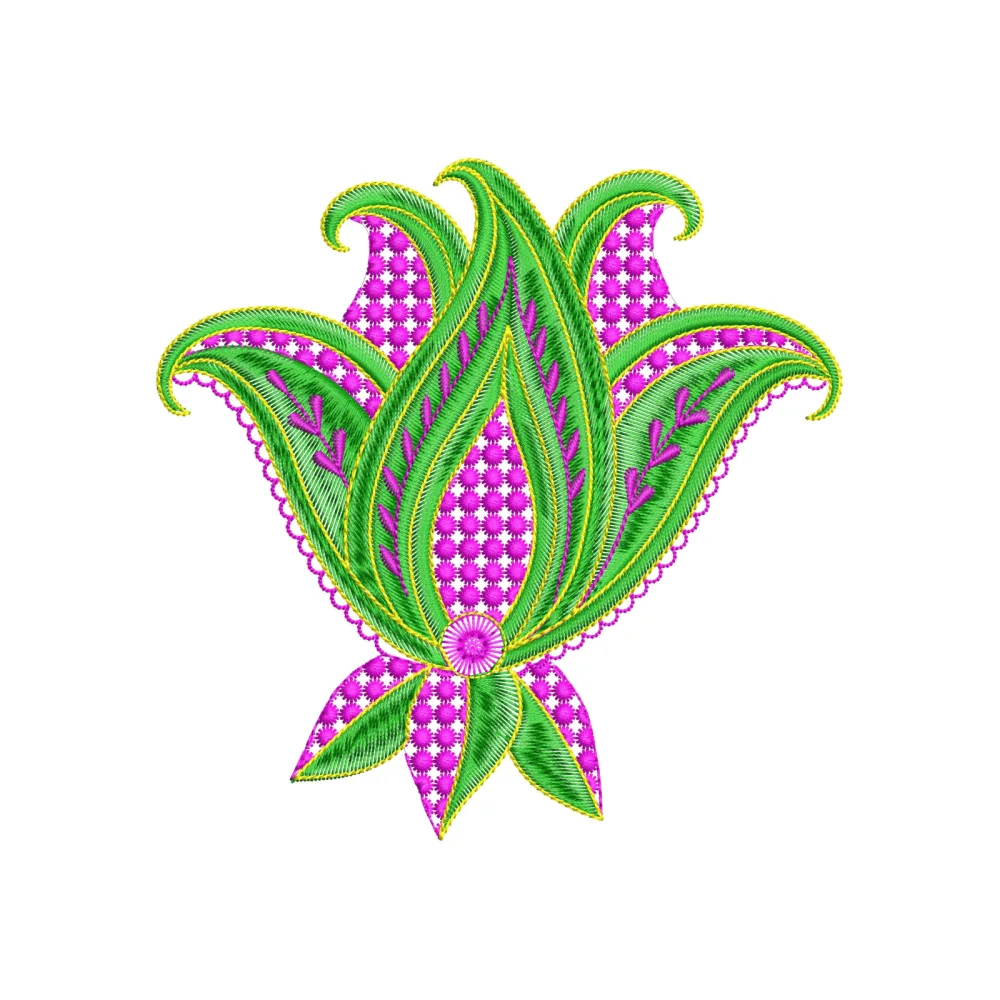 Plant Part Embroidery Design